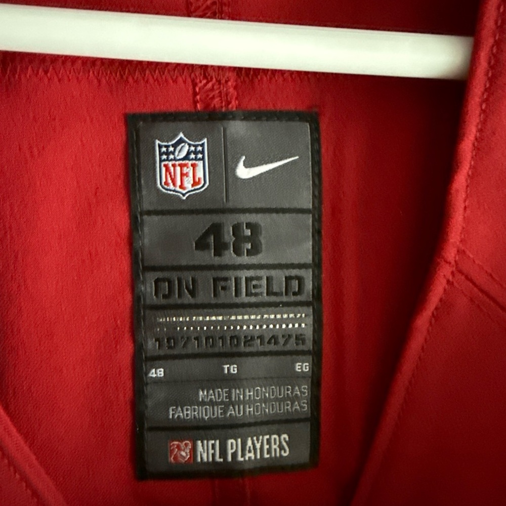 Men’s Nike Kyler Murray #1 Arizona Cardinals Vapor Elite Jersey Sz 48 - Red - Picture 4 of 6